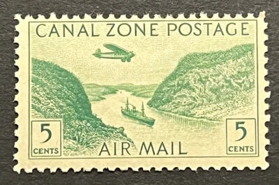 Travelstamps: 1931 Canal Zone Stamps Scott #C7, 5¢ Airmail Mint MNH OG - Image 1 of 4