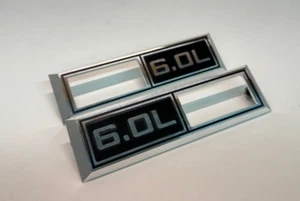 1968 Chevelle Impala Nova '6.0L' Emblem Marker Light Bezel Front Fender Billet - Picture 1 of 15