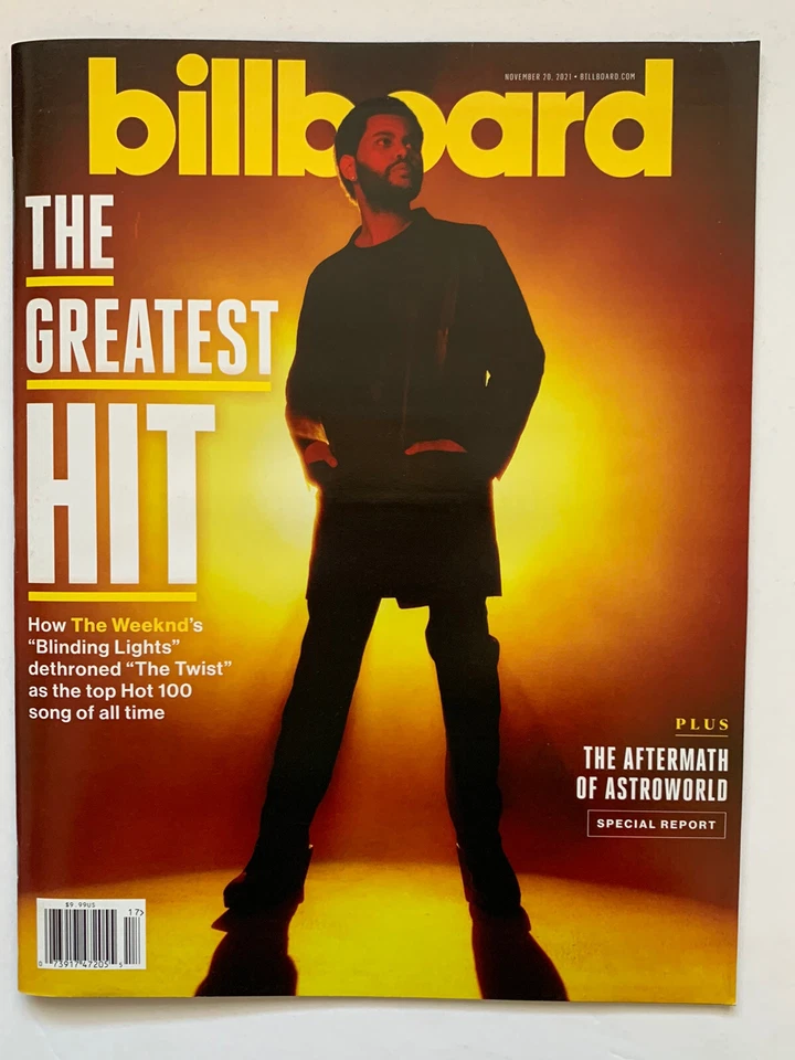 **THE WEEKEND / MARIAH CAREY / SING 2 BILLBOARD MUSIC MAGAZINE NOVEMBER 2021** - Image 1 of 4