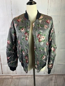 Chaqueta bomber floral Rue21 para mujer verde talla S - Imagen 1 de 7