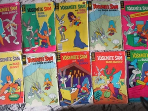 Vtg Lot of 10 Gold Key & Whitman Comics YOSEMITE SAM / BUGS BUNNY - Imagen 1 de 6