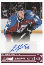 2013-14 Score Hockey Signatures #SS-SE Stefan Elliott Auto