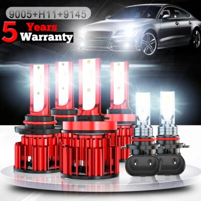 Faros LED altos/bajos para Toyota 4Runner 2006 2007 2008 2009 + luces antiniebla bombillas Foto 1 de 4