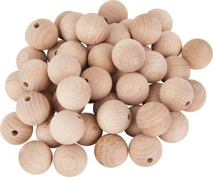 Bolas de madera VBS semiperforadas "Ø 20 mm" - Imagen 1 de 8