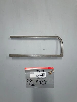 🔥 1995 - 97 Lincoln Town Car - RH passenger - Headlight chrome bezel & screws - Image 1 of 4