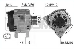 Alternator Ford Fiesta Mazda 2 TG12C038 - Picture 1 of 1