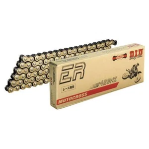 CATENA TRASMISSIONE DID 428 NZ GOLD & BLACK 140 MAGLIE CON GIUNTO A CLIP FJ - Foto 1 di 3