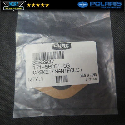 GENUINO FABRICANTE DE EQUIPOS ORIGINALES POLARIS COLECTOR DE ADMISIÓN JUNTA RIEL DE COMBUSTIBLE AGUA MOTO DE NIEVE 3082937 Foto 1 de 2