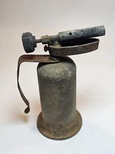 Vintage Industrial Small Brass Blow Torch Tool 7" - Picture 1 of 7