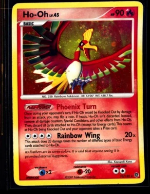 Ho-Oh 10/132 | 2007 Pokemon Secret Wonders Holo SWIRL | NM 0408#279 - Image 1 of 4