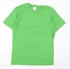 B&C Mens Green Cotton T-Shirt Size XL Crew Neck