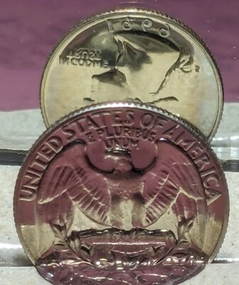 1969 S Proof Washington Quarter Error 15-20° Die Rotation Gem Choice - Image 1 of 4