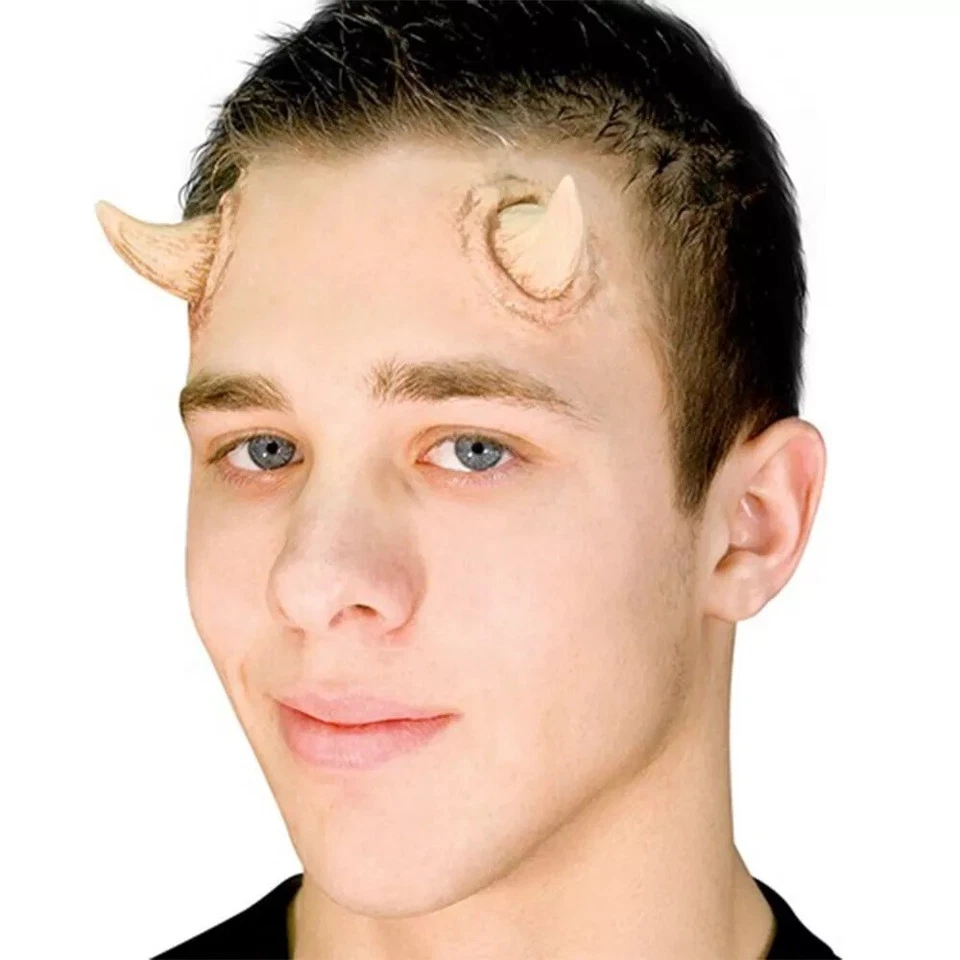 Woochie Cuernos Universales PEQUEÑOS - Aparato de Látex Profesional para Juegos con disfraces SFX - Bordes Delgados Foto 1 de 1