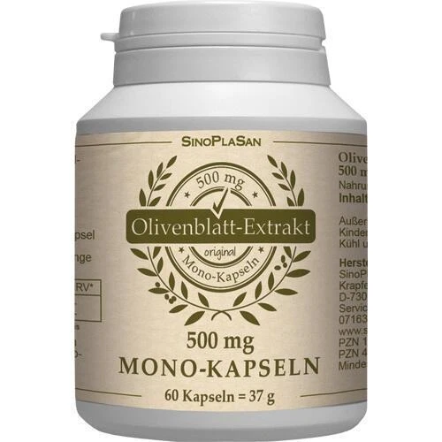 OLIVENBLATT-Extrakt 500 mg Mono-Kapseln 60 St - Bild 1 von 1