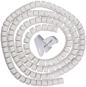 Spiral Cable Zip Wrap White 30mm x 1.5m - Picture 1 of 1