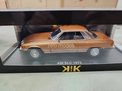 KK Scale Models Mercedes-Benz 450 SLC 1973 Gold 1/18 Scale DieCast Model Toy - Image 1 of 4
