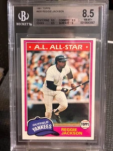 1981 Topps Reggie Jackson #400 - BGS-8.5 - Bild 1 von 2