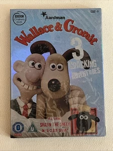 Wallace And Gromit - 3 Cracking Adventures DVD - RARE - New & Sealed - Picture 1 of 2