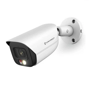 2pk Amcrest 5MP AI IP PoE Bullet Cam IP5M-B1276EW-AI (White) - Picture 1 of 6