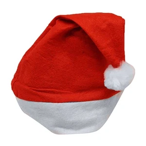 4-20pcs Christmas Santa Hats Xmas Fancy Dress Felt Adult Hat Decor 2025 - Picture 1 of 8