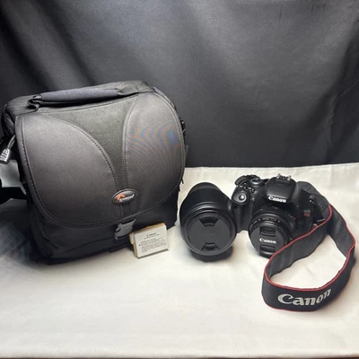 Cámara digital Canon EOS Rebel T3i SLR lente de 18-55 mm + lente Sigma y estuche Lowepro Foto 1 de 4