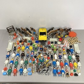 Playmobil 3 lbs Lot 45+ Figures Weapons Horses Cows Donkey Ruffnut Tuffnut HTTYD