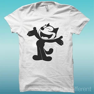 Camiseta "The Cat "Color Blanco The Happiness Es Han My Camiseta Nuevo - Imagen 1 de 1