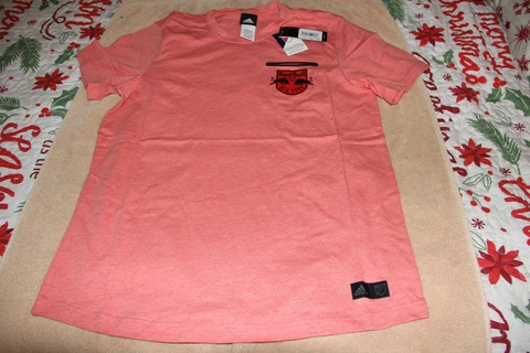 New York Red Bulls Shirt Adidas Engineerd Pocket Tee MLS Mens Large Non-Jersey Cover