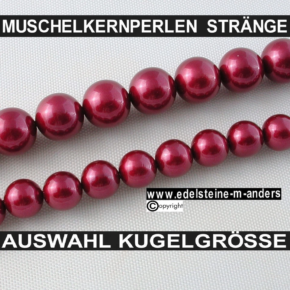 Muschelkernperlen Edelstein Strang Muschelkern Kugeln Schmuck Perlen 4mm-10mm - Bild 1 von 1