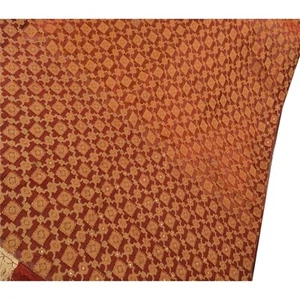 Sanskriti Vintage Sarees Pure Organza Silk Hand Beaded Woven Fabric Premium Sari - Picture 1 of 8