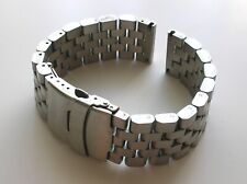 Heavy Solid Stainless Steel Watch Strap Em US Engineer 20 or 22 mm Fine Brushed