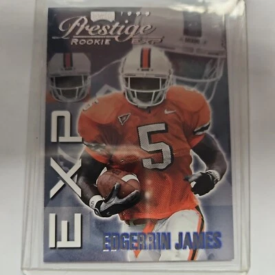 1999 Playoff Prestige EXP Rookie RC #EX37 Edgerrin James Miami Hurricanes Colts - Image 1 of 2