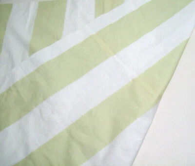 Funda de almohada estándar Pottery Barn 400 TC hoja verde clásica a rayas de algodón falsa Foto 1 de 4