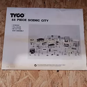 HO SCALE TYCO RARE 55 PIECE SCENIC CITY - Picture 1 of 9