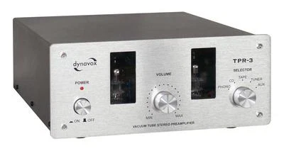 DYNAVOX RÖHRENVORSTUFE TPR-3 SILBER 6N3 Röhrenvorverstärker Preamp symmetrisch - Bild 1 von 4