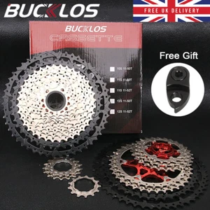 BUCKLOS Road MTB Bike Cassette 8/9/10/11/12 Speed Sprocket Cog fit Shimano HG - Picture 1 of 45