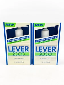 TWO Vintage Lever 2000 Liquid Soap 7oz each 1992 Rare Prop NOS - Picture 1 of 5