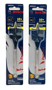 TWO New BOSCH DSB1019 Daredevil Spade Wood Bit 1-3/8" X 6" Long - Free Shipping - Picture 1 of 6