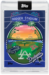 2020 TOPPS x EFDOT ICONIC MLB STADIUM SERIES L.A. DODGERS DODGER STADIUM CARD #5