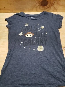 Youth Star Wars gray t-shirt Girls Rule the Galaxy sz. XL (14/16) - Picture 1 of 5