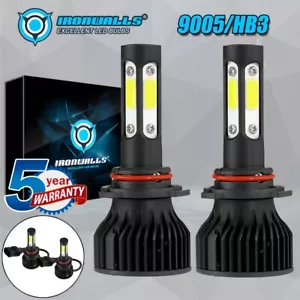 IRONWALLS 4-Sides LED 9005 HB3 Headlight Conversion Kit for Ford F-150 2015-2022 - Picture 1 of 12