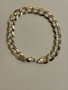10K Solid Gold Cuban Bracelet 8 inches 13.6 Grams MSRP $1599 - Picture 1 of 1