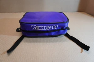 PARA KAWASAKI Textil Rack Estuche de Herramientas Bolsa Enduro MX PÚRPURA kx klr kdx kl tengai - Imagen 1 de 8