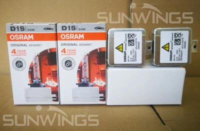 2PCS OEM  PAIR OSRAM XENARC D1S 66144CBI Cool Blue 4300K HID XENON LIGHT BULB - Image 1 of 2