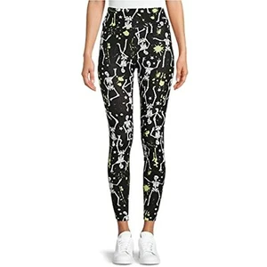 No Boundaries Halloween Skulls & Stars Sueded High Rise Leggings (3XL) - Picture 1 of 1