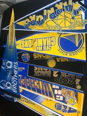 U PICK Golden State Warriors Champs Basketball Pennant (2015 2017 2018 & More) Cover