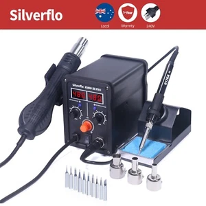 780W Soldering Iron station Hot Air Gun Welding Station 2in1 Soldering Tool kit - Picture 1 of 7