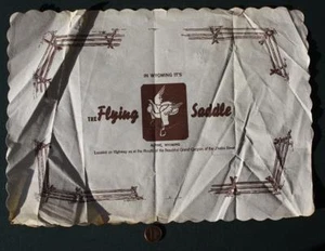 1960-70 Alpine Wyoming Flying Siddle Resort Placa Hotel Snake River Canyon-- - Imagen 1 de 1