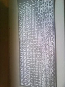Sticker silber"Borten" Nr. 115 - Bild 1 von 1