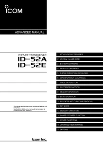 Icom ID-52A / E Zaawansowana instrukcja: 263 strony, w zwoju, bezpłatna wysyłka - Zdjęcie 1 z 1